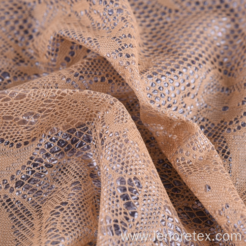 Polyester Waterproof Knitted Bonded PU Coated Lace Fabric
